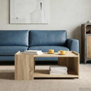 Sofabord Sonoma-eg 90 x 50 x 33 cm Konstrueret træ