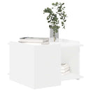 Sofabord Hvid 50,5 x 50 x 33 cm Konstrueret træ
