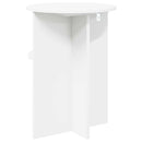 Sidebord med opbevaring Hvid Ø 39,5 x 55 cm Konstrueret træ
