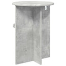 Sidebord med opbevaring Betongrå Ø 39,5 x 55 cm Konstrueret træ