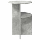 Sidebord med opbevaring Betongrå Ø 39,5 x 55 cm Konstrueret træ