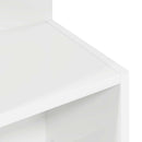 Sidebord Hvid Ø 39,5 x 55 cm Konstrueret træ