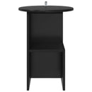 Sidebord Sort Ø 39,5 x 55 cm Konstrueret træ