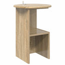 Sidebord Sonoma-eg Ø 39,5 x 55 cm Konstrueret træ