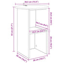 Sidebord Sonoma-eg Ø 39,5 x 55 cm Konstrueret træ