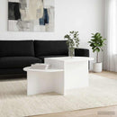 Sofabord Hvid 100 x 50 x 40 cm Konstrueret træ