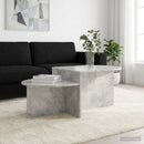 Sofabord Betongrå 100 x 50 x 40 cm Konstrueret træ
