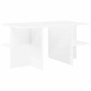 Sofabord Hvid 87 x 50 x 45 cm Konstrueret træ