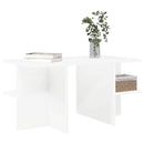 Sofabord Hvid 87 x 50 x 45 cm Konstrueret træ