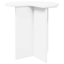 Sidebord 2 stk. Hvid Ø 39 x 38 cm Konstrueret træ