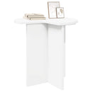 Sidebord 2 stk. Hvid Ø 39 x 38 cm Konstrueret træ