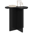 Sidebord Sort Ø 39 x 38 cm Konstrueret træ