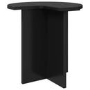 Sidebord 2 stk. Sort Ø 39 x 38 cm Konstrueret træ