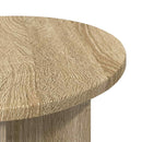Sidebord 2 stk. Sonoma-eg Ø 39 x 38 cm Konstrueret træ