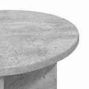 Sidebord Betongrå Ø 39 x 38 cm Konstrueret træ