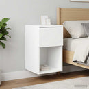 Sengeskab 2 pcs Hvid 29 x 31,5 x 49 cm Konstrueret træ