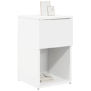 Sengeskab 2 pcs Hvid 29 x 31,5 x 49 cm Konstrueret træ