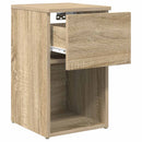 Sengeskab 2 pcs Sonoma-eg 29 x 31,5 x 49 cm Konstrueret træ