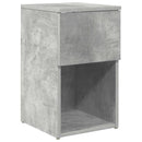 Sengeskab 2 pcs Betongrå 29 x 31,5 x 49 cm Konstrueret træ