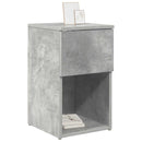 Sengeskab 2 pcs Betongrå 29 x 31,5 x 49 cm Konstrueret træ