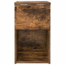 Sengeskab 2 pcs Røget eg 29 x 31,5 x 49 cm Konstrueret træ