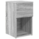 Sengeskab Grå sonoma-eg 29 x 31,5 x 49 cm Konstrueret træ
