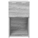 Sengeskab 2 pcs Grå sonoma-eg 29 x 31,5 x 49 cm Konstrueret træ