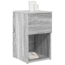 Sengeskab 2 pcs Grå sonoma-eg 29 x 31,5 x 49 cm Konstrueret træ