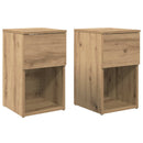 Sengeskab 2 pcs Artisan-eg 29 x 31,5 x 49 cm Konstrueret træ