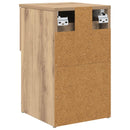 Sengeskab 2 pcs Artisan-eg 29 x 31,5 x 49 cm Konstrueret træ