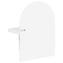 Sengebord 2 pcs Hvid højglans 48 x 49 x 65 cm Konstrueret træ