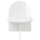 Sengebord 2 pcs Hvid højglans 48 x 49 x 65 cm Konstrueret træ