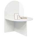Sengebord 2 pcs Hvid højglans 48 x 49 x 65 cm Konstrueret træ