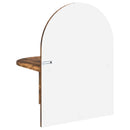 Sengebord 2 stk. Røget eg 48 x 49 x 65 cm Konstrueret træ