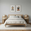 Sengebord 2 pcs Artisan-eg 48 x 49 x 65 cm Konstrueret træ