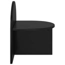 Sengebord 2 stk. Sort eg 40 x 35,5 x 45,5 cm Konstrueret træ