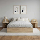 Sengebord 2 stk. Sonoma-eg 40 x 35,5 x 45,5 cm Konstrueret træ