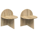 Sengebord 2 pcs Sonoma-eg 40 x 35,5 x 45,5 cm Konstrueret træ