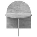 Sengebord 2 stk. Betongrå 40 x 35,5 x 45,5 cm Konstrueret træ