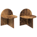 Sengebord 2 pcs Gammelt træ 40 x 35,5 x 45,5 cm Konstrueret træ