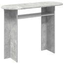 Konsolbord Betongrå 100 x 39,5 x 75 cm Konstrueret træ