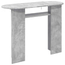 Konsolbord Betongrå 100 x 39,5 x 75 cm Konstrueret træ