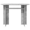 Konsolbord Betongrå 100 x 39,5 x 75 cm Konstrueret træ