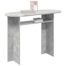 Konsolbord Betongrå 100 x 39,5 x 75 cm Konstrueret træ
