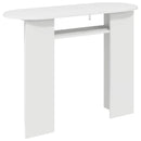 Konsolbord Hvid højglans 100 x 39,5 x 75 cm Konstrueret træ