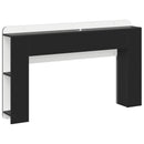 Hovedgærde Skab Sort 135 x 18,5 x 80 cm Konstrueret træ