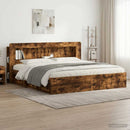 Hovedgærde Skab Røget Eg 215 x 18,5 x 100 cm Konstrueret træ