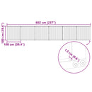Hundedør 6 stk. Sort 100 x 100 cm Galvaniseret stål
