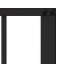Hundedør 8 stk. Sort 80 x 80 cm Galvaniseret stål