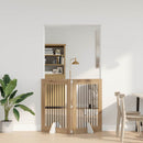 Sammenklappelig hundegitter med stativer 2 stk. Artisan-eg